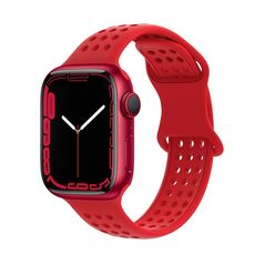 Hoco Watchband Hoco WA08 Flexible Honeycomb 42/44/45/49mm για Apple Watch 1/2/3/4/5/6/7/8/SE/Ultra Big Red Silicon Band 38236 6931474787514