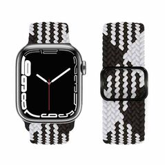 Hoco Watchband Hoco WA05 Jane Eyre 38/40/41mm από Nylon για Apple Watch 1/2/3/4/5/6/7/8/SE Z Pattern Black-White 38341 6931474786883