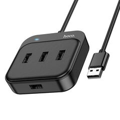 Hoco Hub USB Hoco HB31 Easy 4-in-1 με 4 x USB2.0 1.2m Μαύρο 39066 6931474784858