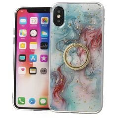 Case IPHONE 12 MINI Marble Ring Holder turquoise 09102484