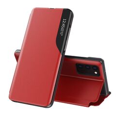 Case IPHONE 12 / 12 PRO Flip Leather Smart View red 5904161104063