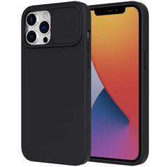 Case IPHONE 13 PRO Silicone with Camera Cover Nexeri Silicone Lens black 5904161115878