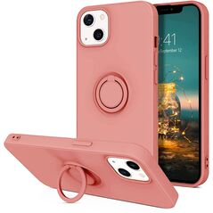 Case IPHONE 13 MINI Silicone Ring Magnetic Stand pink 5904161118350