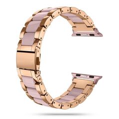 Strap for APPLE WATCH 4 / 5 / 6 / 7 / SE (38 / 40 / 41 MM) Tech-Protect Modern gold & pink 0795787713082