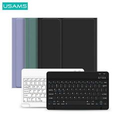Case APPLE IPAD AIR 10.9 (4gen) USAMS Winro Keyboard White keyboard (IP109YRU02) green 6958444940311
