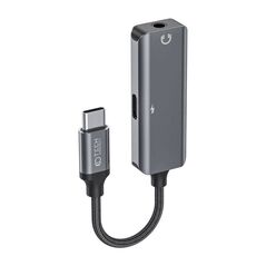 Adapter 2in1 USB-C to mini jack 3.5mm + USB-C Tech-Protect Ultraboost black 9490713934777