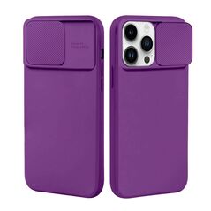 Case IPHONE 7 Silicone with Camera Cover Nexeri Silicone Lens dark purple 5904161137825