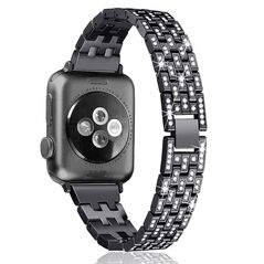 Strap for APPLE WATCH 4 / 5 / 6 / 7 / 8 / SE / ULTRA (42 / 44 / 45 / 49 MM) Diamond Bumper black 5904161138235