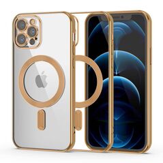Case IPHONE 12 PRO MAX Tech-Protect MagShine gold 9490713935460