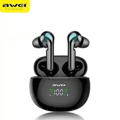 Bluetooth 5.0 TWS Headphones + AWEI Docking Station (T15P) black 6954284042185