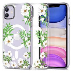 Case IPHONE 11 Tech-Protect MagMood MagSafe Spring Daisy transparent 9319456605143