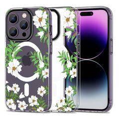 Case IPHONE 14 PRO Tech-Protect MagMood MagSafe Spring Daisy transparent 9319456605167