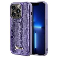 Original Case IPHONE 13 PRO Guess Hardcase Sequin Script Metal (GUHCP13LPSFDGSUiPhone) purple 3666339176167