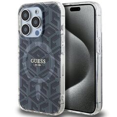 Original Case APPLE IPHONE 15 PRO MAX Guess hardcase IML GCube MagSafe (GUHMP15XHGCUSTGK) black 3666339221874