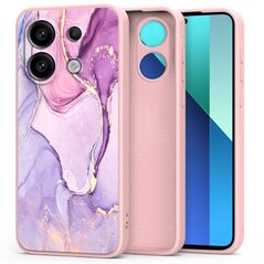 Case XIAOMI REDMI NOTE 13 4G/LTE Tech-Protect Icon Marble pink 5906302300303