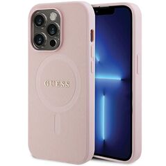 Guess case for iPhone 13 Pro 6,1&quot; GUHMP13LPSAHMCP pink Saffiano Magsafe 3666339156121