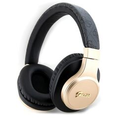 Guess Bluetooth headphones GUBH604GEMK black 4G PU Leather With Script Metal Logo 3666339170202