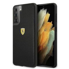 Original Case SAMSUNG GALAXY S21 Ferrari Hardcase On Track Perforated (FESPEHCS21SBK) black 3700740496428