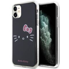 Original Case IPHONE 11 Hello Kitty Hardcase IML Kitty Face (HKHCN61HKHLK) black 3666339184940