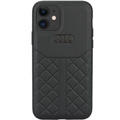 Audi Genuine Leather iPhone 11 / Xr 6.1&quot; black/black hardcase AU-TPUPCIP11R-Q8/D1-BK