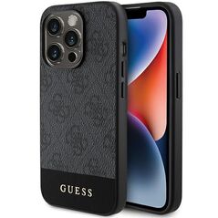 Guess 4G Stripe Collection case for iPhone 15 Pro - gray