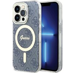 Guess IML 4G MagSafe case for iPhone 15 Pro - blue
