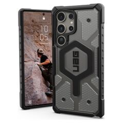 UAG Pathfinder Clear Magnet case for Samsung Galaxy S24 Ultra with magnetic module - gray