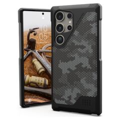 UAG Metropolis LT Magnet case for Samsung Galaxy S24 Ultra with magnetic module - black camouflage