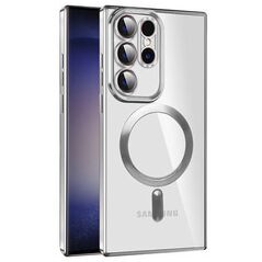 Techsuit Husa pentru Samsung Galaxy S22 Ultra 5G - Techsuit Luxury Crystal MagSafe - Silver 5949419135758 έως 12 άτοκες Δόσεις