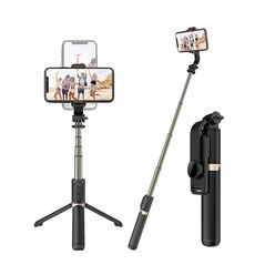 Techsuit Selfie Stick with Tripod and Remote Control, 74cm - Techsuit (Q03) - Black 5949419122345 έως 12 άτοκες Δόσεις