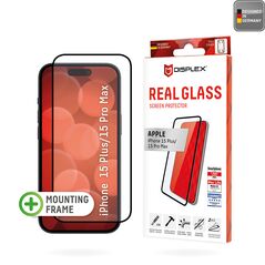 Displex Folie pentru iPhone 15 Plus / 15 Pro Max - Displex Real Glass Full Cover - Black 4028778120856 έως 12 άτοκες Δόσεις