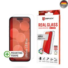 Displex Folie pentru iPhone 15 Plus - Displex Real Glass + Case - Clear 4028778120900 έως 12 άτοκες Δόσεις