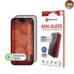 Displex Folie pentru iPhone 15 Plus / 15 Pro Max - Displex Real Glass Privacy Full Cover - Black 4028778120870 έως 12 άτοκες Δόσεις