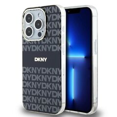 DKNY case for iPhone 15 Pro 6,1&quot; DKHMP15LHRHSEK HC Magsafe pc tpu repeat texture pattern w stripe 3666339268114