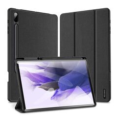 DUX DUCIS Domo Tablet Cover with Multi-angle Stand and Smart Sleep Function for Samsung Galaxy Samsung Galaxy Tab S7 FE / Tab S7+ (S7 Plus) / Tab S8+ (S8 Plus) black