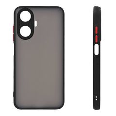 Θήκη Σιλικόνης Color Button Bumper Sonique Realme C55 Μαύρο - Sonique - Μαύρο - Realme C55