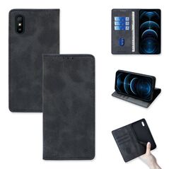 Θήκη Πορτοφόλι Vintage Magnet Wallet Sonique Xiaomi Redmi 9A / Redmi 9AT Μαύρο - Sonique - Μαύρο - Redmi 9A, Redmi 9AT - Θήκη Πορτοφόλι