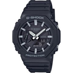 Casio G-Shock Ρολόι Χρονογράφος Μπαταρίας με Μαύρο Καουτσούκ Λουράκι (GA-2100-1AER) (CASGA-2100-1AER) έως 12 άτοκες Δόσεις