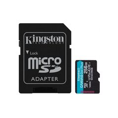 Kingston Memory Card with Adapter, 256GB - Kingston Canvas Go Plus (SDCG3/256GB) - Black 0740617301250 έως 12 άτοκες Δόσεις