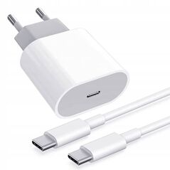 Wall Charger 20W + Cable USB-C - USB-C white 5904161148197