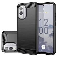 Techsuit Case for Nokia X30 - Techsuit Carbon Silicone - Black 5949419180987 έως 12 άτοκες Δόσεις