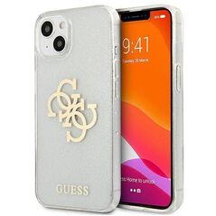 Original Case IPHONE 13 MINI Guess Hard Case Glitter 4G Big Logo (GUHCP13SPCUGL4GTR) transparent 3666339024512