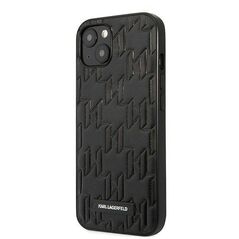 Original Case IPHONE 13 MINI Karl Lagerfeld Hardcase Monogram Plaque black 3666339049126