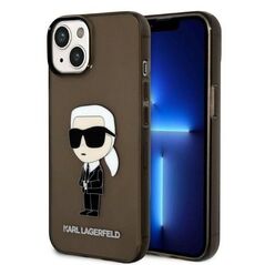 Original Case IPHONE 14 PLUS Karl Lagerfeld Hardcase Ikonik Karl Lagerfeld (KLHCP14MHNIKTCK) black 3666339087050