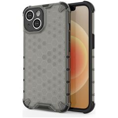 Honeycomb case for iPhone 14 armored hybrid cover black