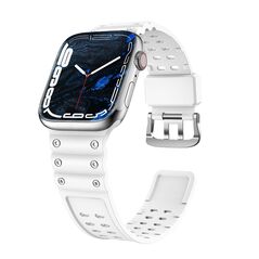 Strap Triple Protection Apple Watch SE strap, 9, 8, 7, 6, 5, 4, 3, 2, 1 (41, 40, 38 mm) band bracelet white