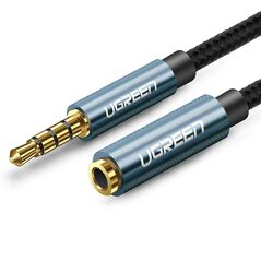 AUX jack audio extender 3.5 mm UGREEN AV118, 1,5m (blue) 6957303846740