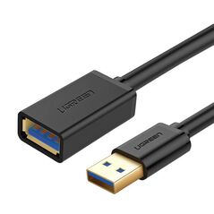 Cable USB 3.0 UGREEN 10368B, male, 1m (black) 6957303800506