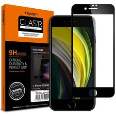 Tempered Glass IPHONE SE 2022 / SE 2020 / 7 / 8 Spigen ALM Glass FC black 8809710753174