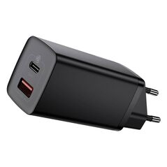 Baseus GaN2 Lite Quick Travel Charger USB+C 65W EU (black) 6953156232938